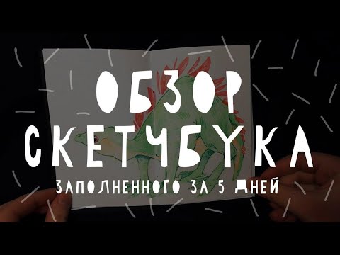 Видео: ОБЗОР СКЕТЧБУКА ЗАПОЛНЕННОГО ЗА 5 ДНЕЙ