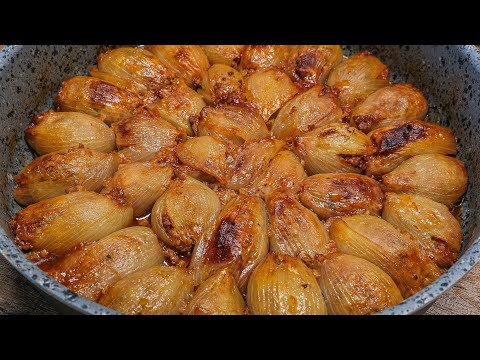 Видео: Фаршированный лук с фаршем и рисом - Долма Соган - турецкий рецепт