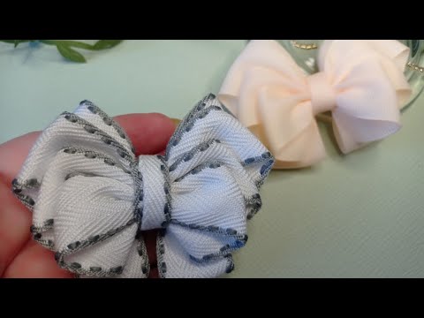 Видео: #diy#kanzashi#бантики из #репсовых лент 2,5см #BEAUTIFUL 🎀#handmade#haircut#tutorial#hair#beautiful