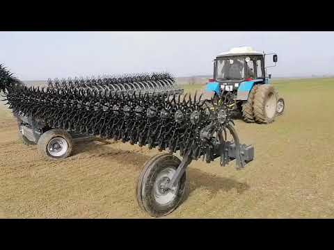 Видео: Испытание бороны МРШ-12С (Сармат)