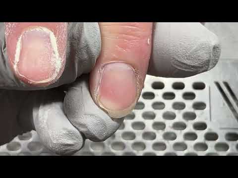 Видео: Тонкая кутикула. Опил формы после топа