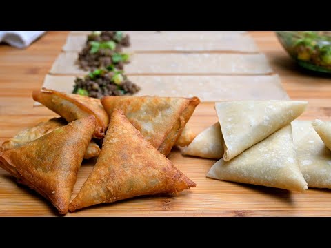 Видео: Изумительное тесто для листов самсы!  Не впитывает масло!  (2 способа)