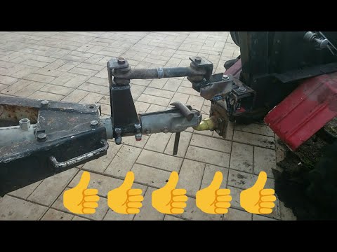 Видео: Прицепное устройство для мотоблока. Испытания на тягу мотоблок будущего!