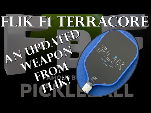 Видео: Обзор ракетки Flik F1 Terracore XC Pickleball