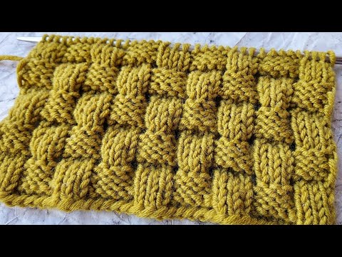 Видео: КЛАССНЫЙ УЗОР СПИЦАМИ "ПЛЕТЕНАЯ КОРЗИНА"!