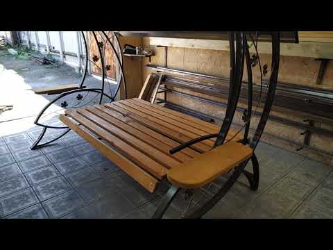Видео: Подробный обзор садовых качелей Paradise ( Дамаск)