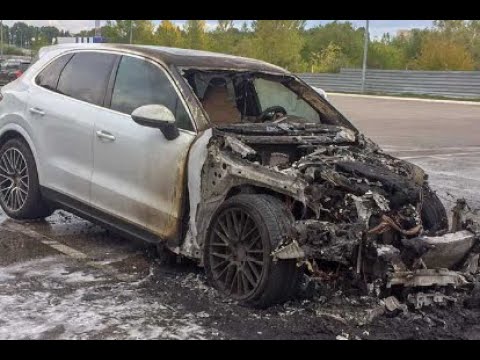 Видео: Восстановление Porsche Cayenne после пожара\Porsche Cayenne repair after a fire