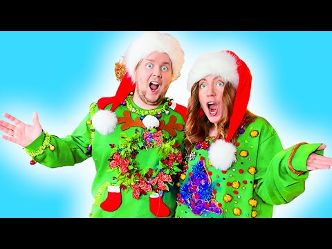Видео: У КОГО УРОДЛИВЕЕ? - Челлендж *Алиса Управляет Нами* UGLY SWEATER CHALLENG