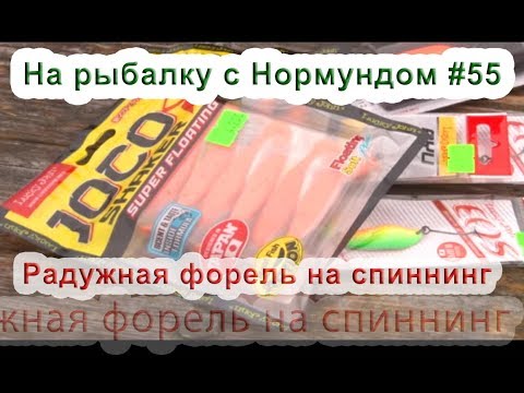 Видео: Радужная форель на спиннинг : На рыбалку с Нормундом #55