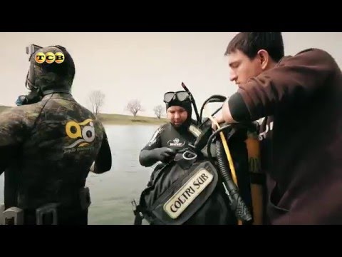 Видео: С аквалангом на дно Днестра. 2 кадра. 12.04.2016