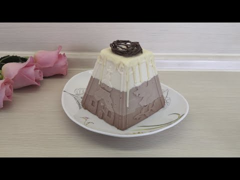 Видео: Пасха Творожная "Три шоколада" БЕЗ Марли очень вкусная КАК Мороженное/Шоколадные гнезда для декора