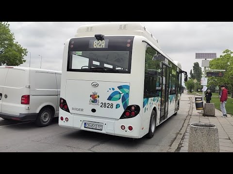 Видео: Автобус 82А от Билянини извори до улица Орион (2828)