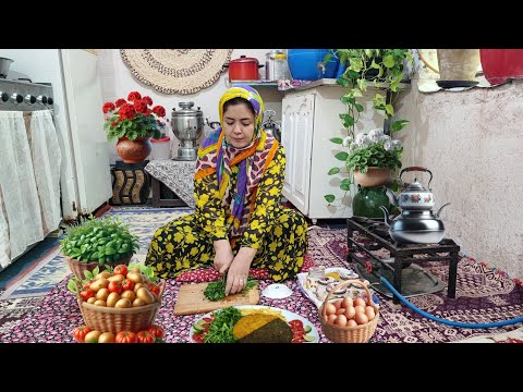 Видео: Овощной куку по-деревенски с картофелем | Деревенское персидское лакомство