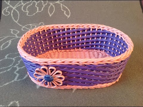Видео: #11 Корзинка весенняя Мастер-класс от А до Я DIY Newspaper Basket Weaving Tutorial ENGLISH SUBTITLES