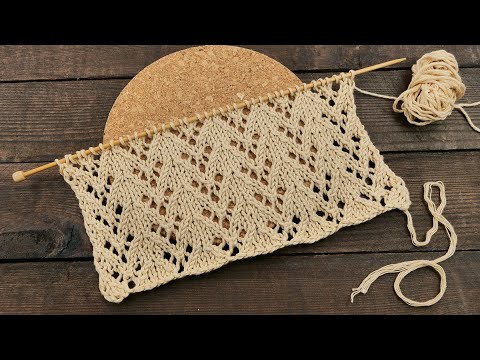 Видео: Новый ажур узор спицами 🌛