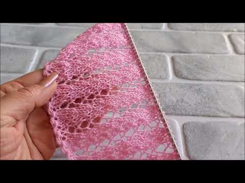 Видео: НАЧИНАЮЩИМ НА ЛЕТО!!! КРАСИВЫЙ НЕЖНЫЙ И ВОЗДУШНЫЙ АЖУРНЫЙ УЗОР СПИЦАМИ