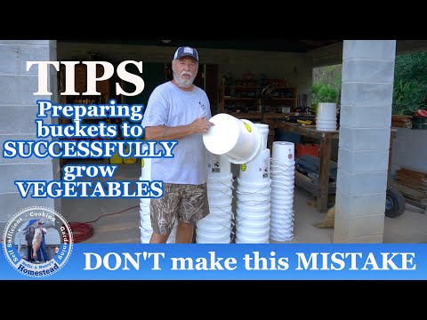 Видео: Не совершайте эту ошибку | Как подготовить вёдра для успешного выращивания овощей дома