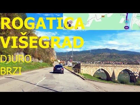 Видео: Рогатица - Устипрача - Вишеград, главные дороги М19.3 и М5, едем на машине с Waze, октябрь 2024 г.