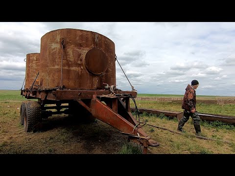 Видео: Один в степи... Как я помог чабану отремонтировать водопой.