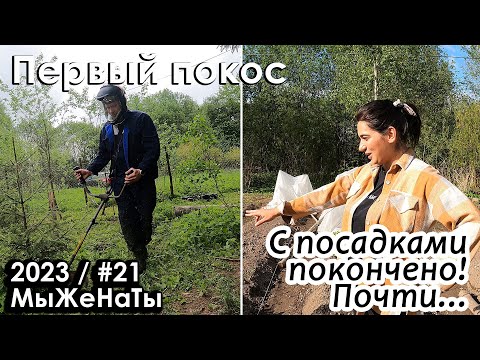 Видео: #21/2023 / Посадили картошку / Первый покос травы / МыЖеНаТы