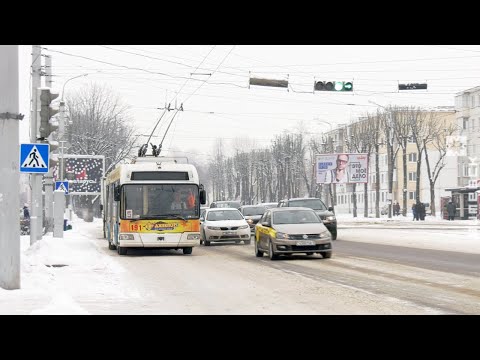 Видео: Как в Витебске зимой работают троллейбусы? (20.01.2021)