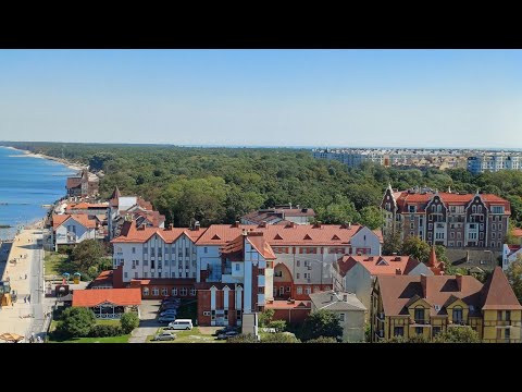 Видео: Город Зеленоградск и закрытие пляжного сезона