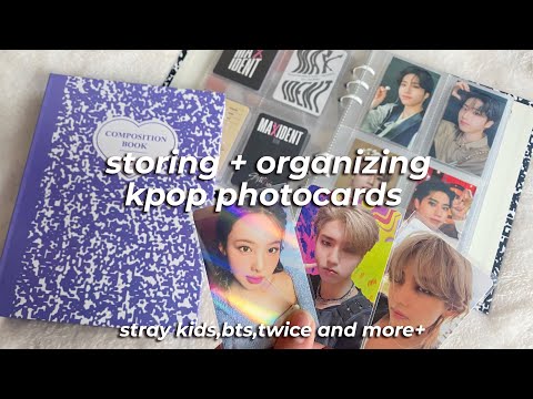 Видео: организация kpop карт в биндеры 🫧 stray kids, bts, xdinary heroes, twice organizing kpop photocards