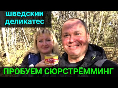 Видео: Первый раз пробуем сюрстрёмминг! Деликатес из Швеции!