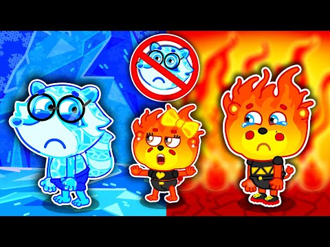 Видео: Маша и Леопольд. Огненный лев Ледяной енот - Мультик для детей - Lion Family на русском