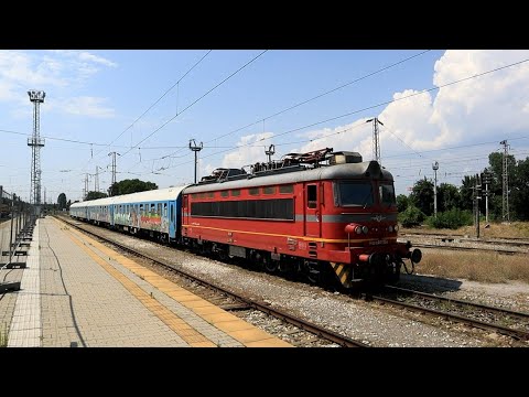 Видео: БВ 2602 Варна-София и МБВ 360 Кулата-София, уловени на Централна гара, начело с 44 125 и 44 171...