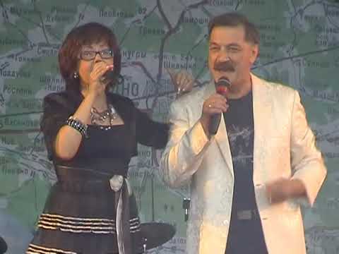 Видео: Ядвига Поплавская и Александр Тиханович (экс-группа "Верасы") г. Дно. День железнодорожника. 2010 г