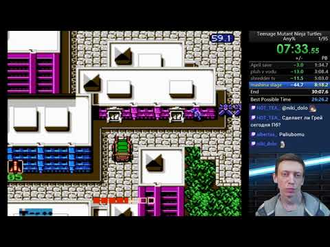 Видео: Прохождение Teenage Mutant Ninja Turtles (NES) - sub26 by GreyGurd