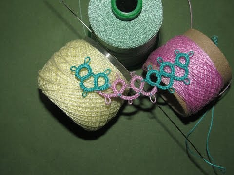 Видео: Кружево фриволите иглой.Как продолжить нить в процессе роботы ! (Прячем ниточки! )