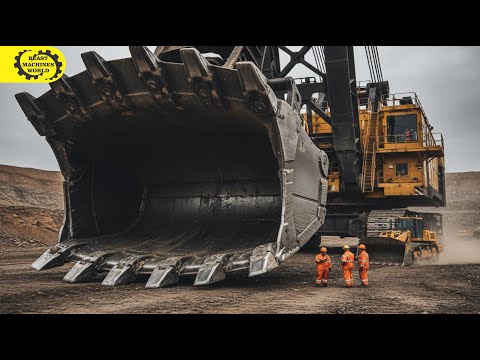 Видео: БЕЗУМНЫЕ горнодобывающие машины в действии — невероятная мощь мегаэкскаваторов