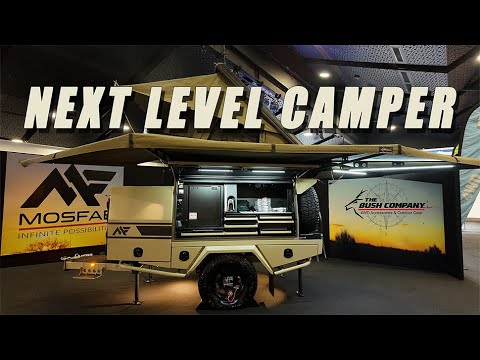Видео: Кемпер-трейлер MOSFAB + комплектация Bush Company | Палатка на крышу AX27 и тент 270XT Max