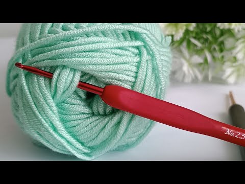 Видео: Легкий и красивый узор крючком! Вы можете легко применить эту модель к любой ткани!