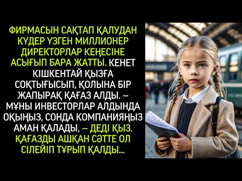 Видео: Бар үмітінен айырылып, шаршаған миллионер кеңеске кешігіп бара жатты, бірақ кенеттен қызға жолығып..