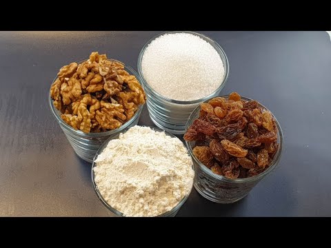 Видео: Возьми 4 СТАКАНА и получай самое вкусное ДОМАШНЕЕ ПЕЧЕНЬЕ к ЧАЮ. Польская МАЗУРКА