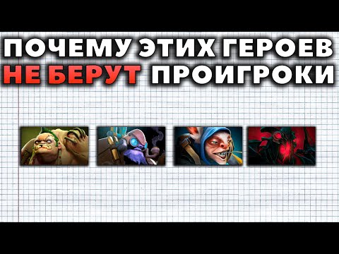 Видео: Каких героев ни разу не пикнут на The International 10?