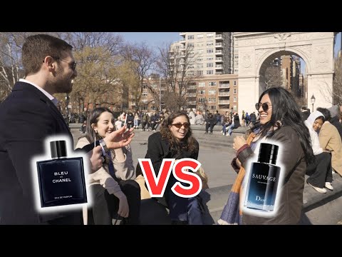 Видео: Bleu de Chanel Eau de Parfum против Dior Sauvage Eau de Parfum (Битва ароматов: реакции женщин)