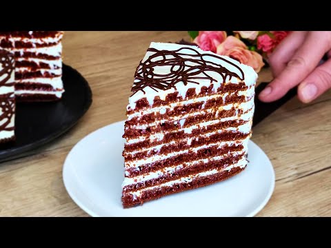 Видео: БЕЗ ВЫПЕЧКИ! Торт тает на языке😋 Выпекается за 5 минут!