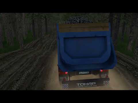 Видео: Euro Truck Simulator 2 лесная дорого по карте рус мап 1.49