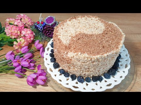 Видео: НАШУМЕВШИЙ НА ВЕСЬ ИНТЕРНЕТ. ТОРТ из ТРЕХ Ингредиентов. БЕЗ ВЫПЕЧКИ и БЕЗ ПЕЧЕНЬЯ  СМЕТАННИК!