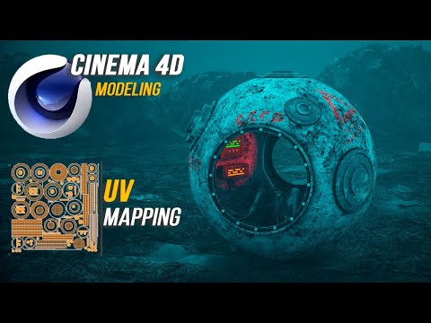 Видео: Cinema 4D S24 + UV РАЗВЕРТКА | Уроки 3D моделирование и UV Mapping | Космическая капсула