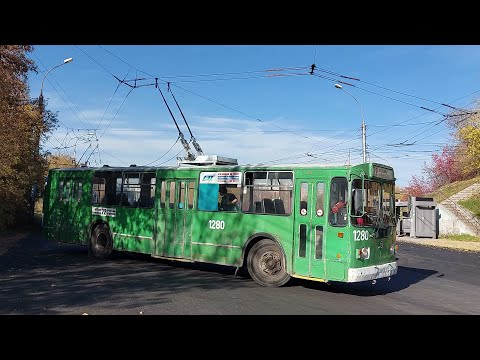 Видео: Новосибирск, троллейбус ЗиУ-682Г0А № 1280 06.10.2024