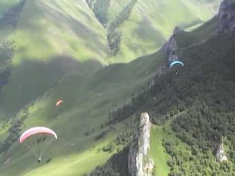 Видео: Чегем 2008 (Paragliding  in Chegem)