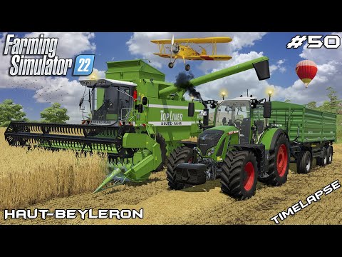 Видео: Уборка пшеницы с помощью Deutz-Fahr | Животные на Haut-Beyleron | Farming Simulator 22 | Эпизод 50