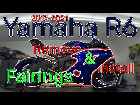 Видео: Yamaha R6 2017–2021 годов — снятие и установка обтекателей (как это сделать)