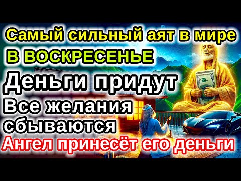 Видео: САМАЯ СИЛЬНАЯ Дуа в ВОСКРЕСЕНЬЕ удача и богатство придут к вам! Деньги, желания и реки сбудутся!