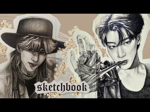 Видео: Обзор ленивого скетчбука / КPOP